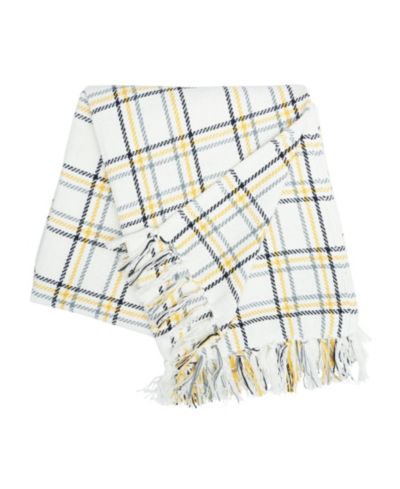 C&F Home Honey Bee Plaid Throw, 50" x 60"