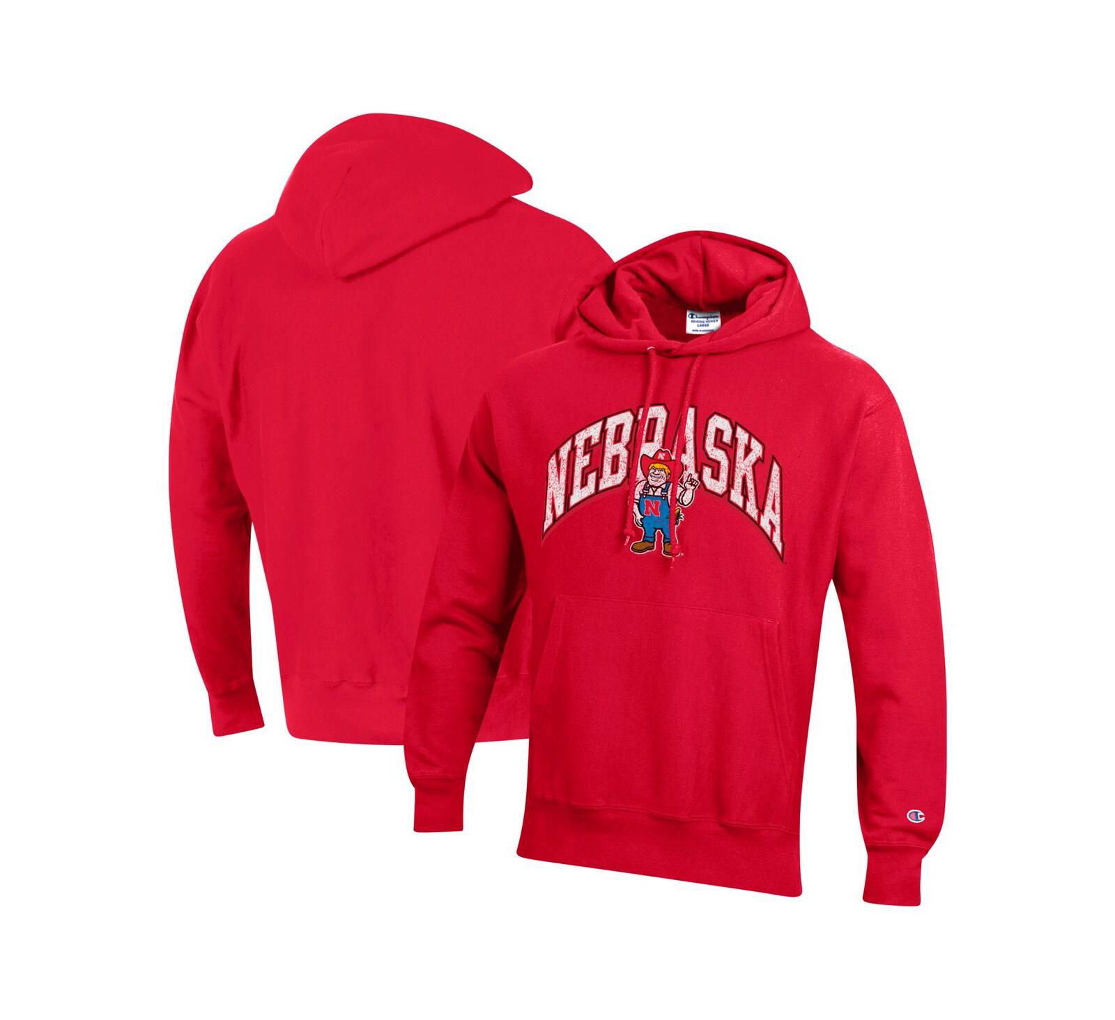 Champion Мужское худи Nebraska Huskers