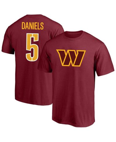 Мужская футболка Fanatics Jayden Daniels Burgundy Washington Commanders Big & Tall Player Name & Number