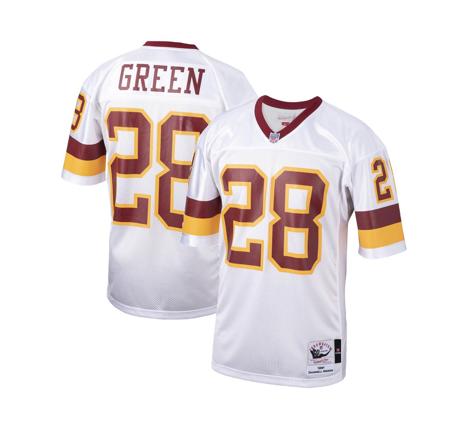 Мужская джерси Mitchell & Ness Darrell Green Washington Football Team 1991 Authentic Throwback White