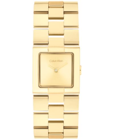 Calvin Klein Women's CK Meridian Gold Tone Stainless Steel Bracelet Watch, 22mm