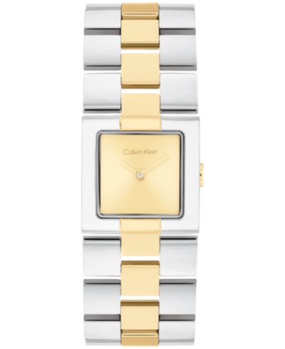 Calvin Klein Women's CK Meridian Two-Tone Stainless Steel Bracelet Watch, 22mm