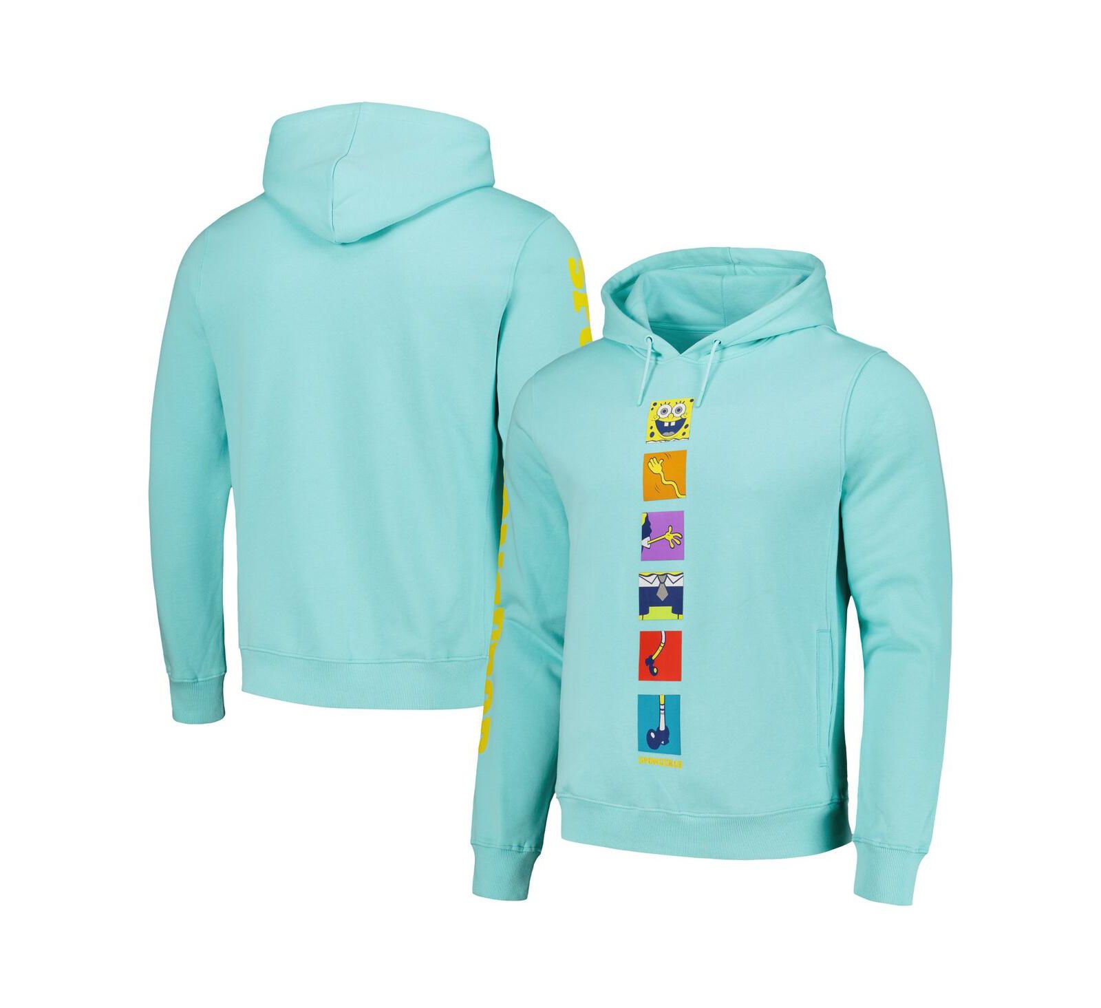 Худи Freeze Max Men's & Women's Mint SpongeBob SquarePants Pieces Pullover Hoodie