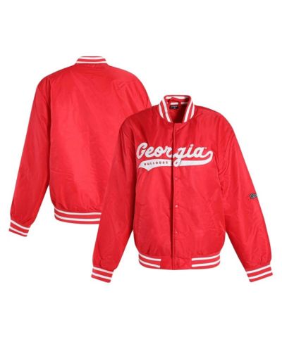 Hype and Vice Women's Red Georgia Bulldogs A-Game Varsity Full-Snap Jacket