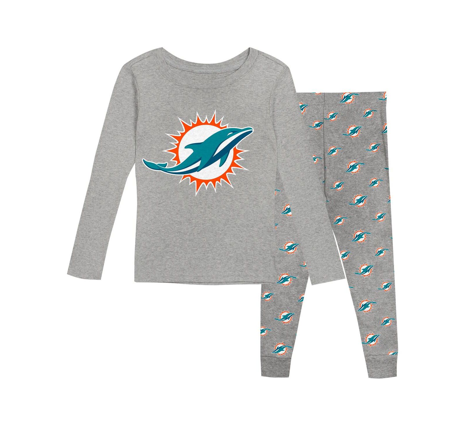 Детский комплект для сна Outerstuff Miami Dolphins Long Sleeve T-Shirt и Pants