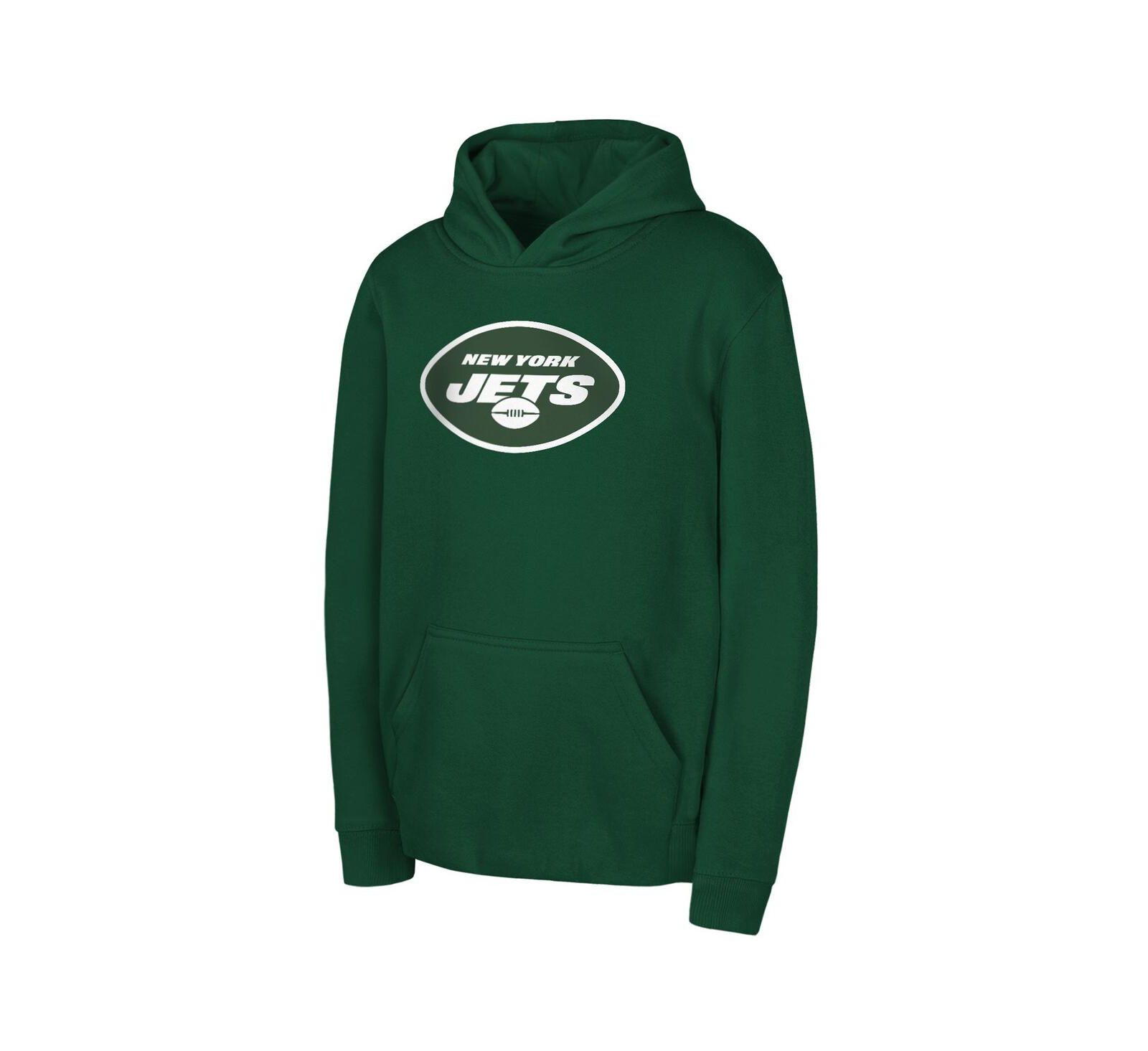 Худи с капюшоном Outerstuff Big Boys and Girls Green New York Jets Team Logo