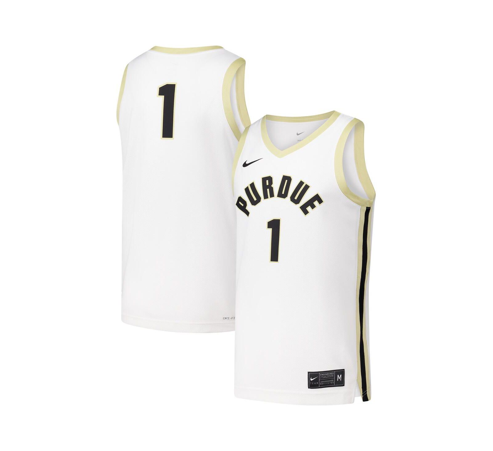 Nike Мужская баскетбольная джерси Purdue Boilermakers Replica White 1