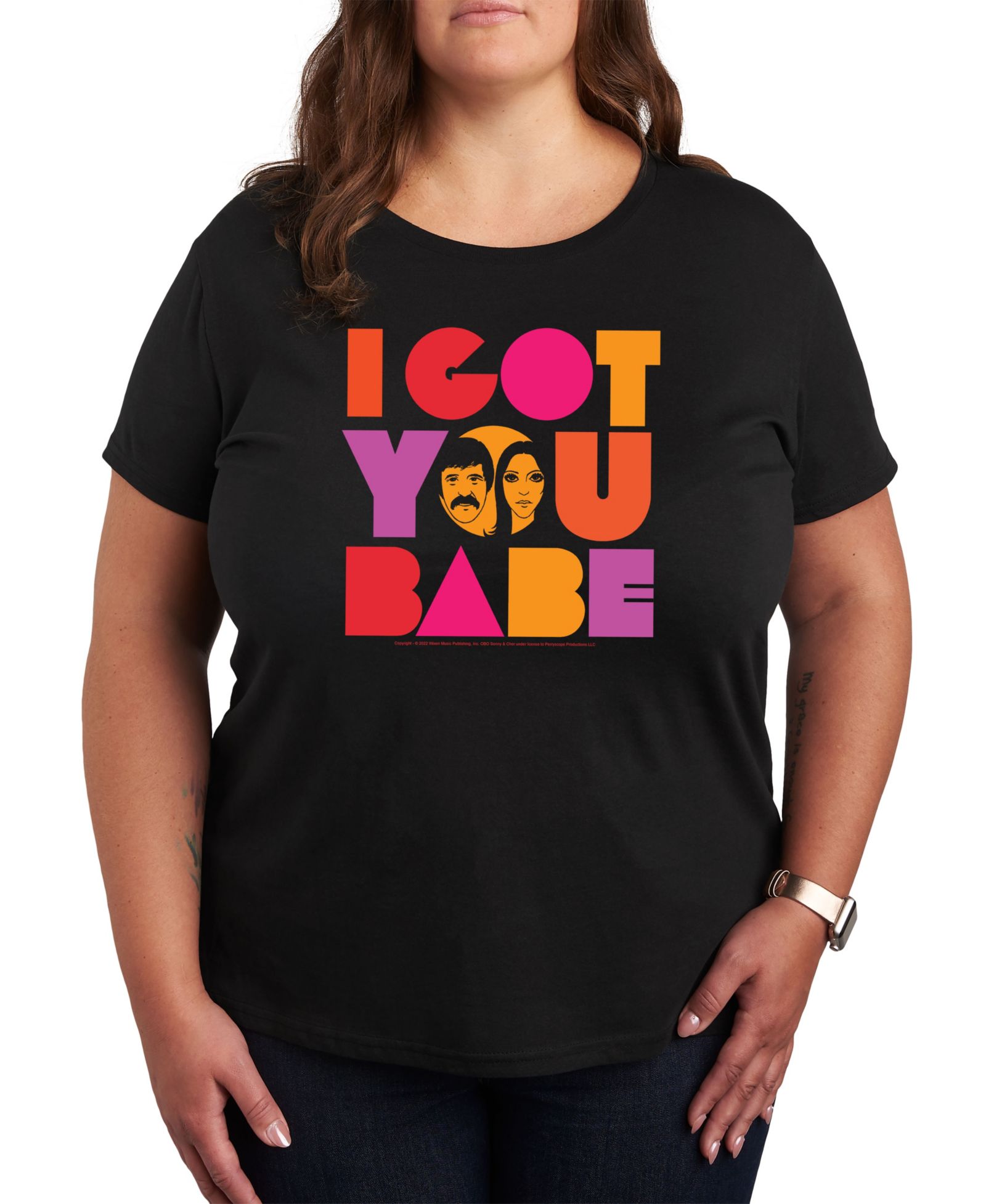 Футболка Hybrid Apparel Plus Size I Got You Babe с принтом