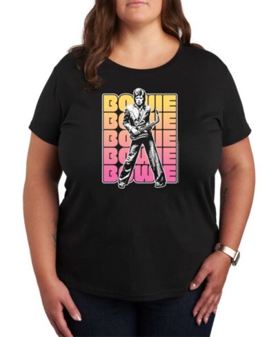 Hybrid Apparel Plus Size David Bowie Graphic Pullover T-shirt