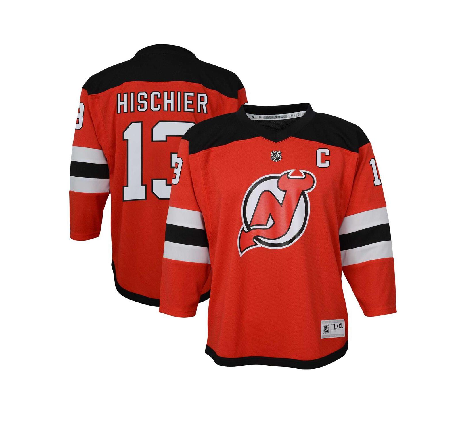 Детская реплика джерси Outerstuff Nico Hischier Red New Jersey Devils