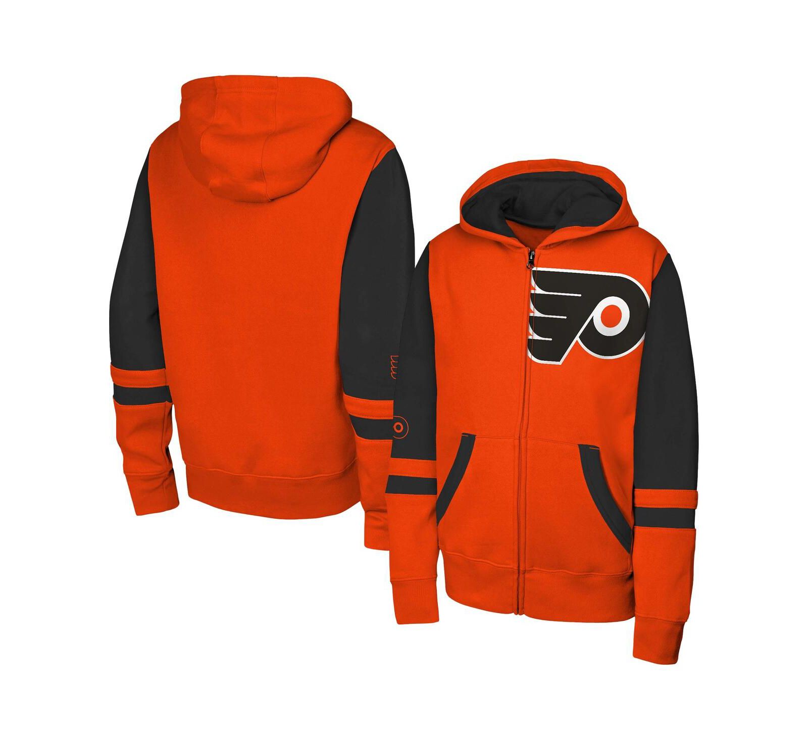 Детская толстовка Outerstuff Orange Philadelphia Flyers Face Off Full-Zip Hoodie