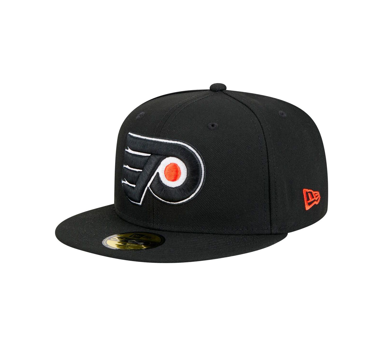 Мужская кепка New Era Black Philadelphia Flyers Core 59FIFTY Fitted