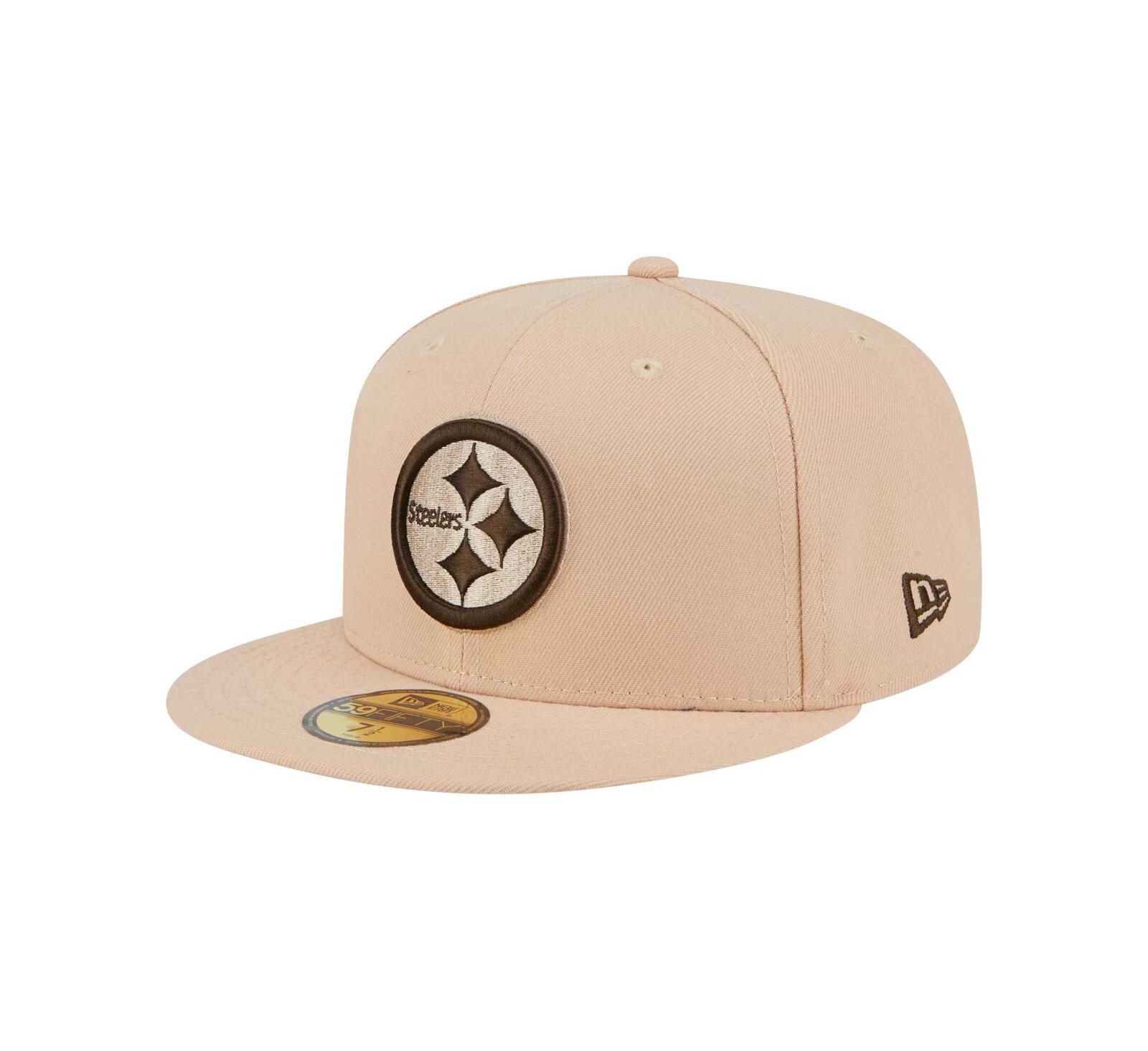Мужская кепка New Era Pittsburgh Steelers Candied Pecan 59FIFTY Fitted Hat Tan