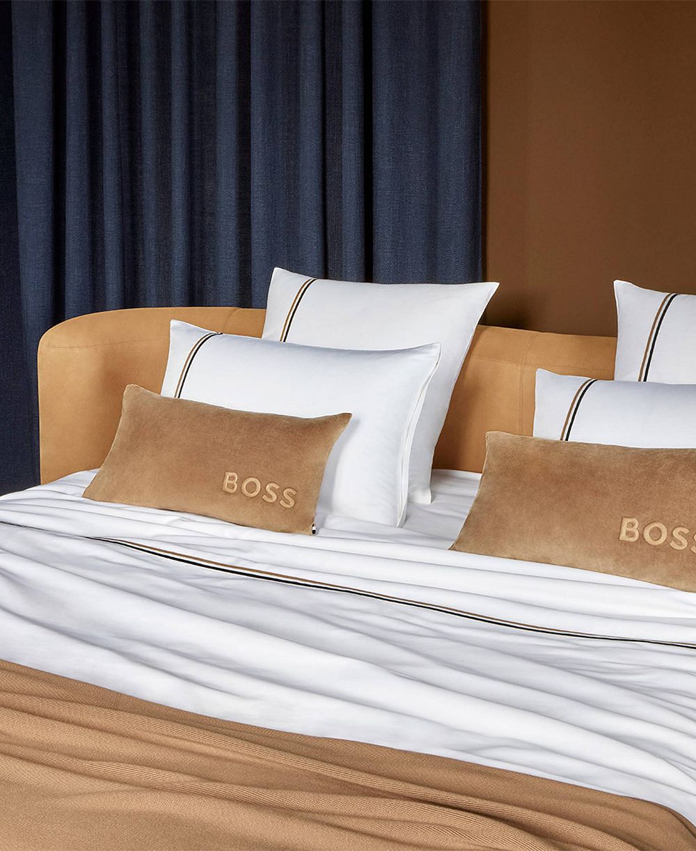 Boss Home by Hugo Boss B Linea 235 хлопковая плоская простыня, Full/Queen