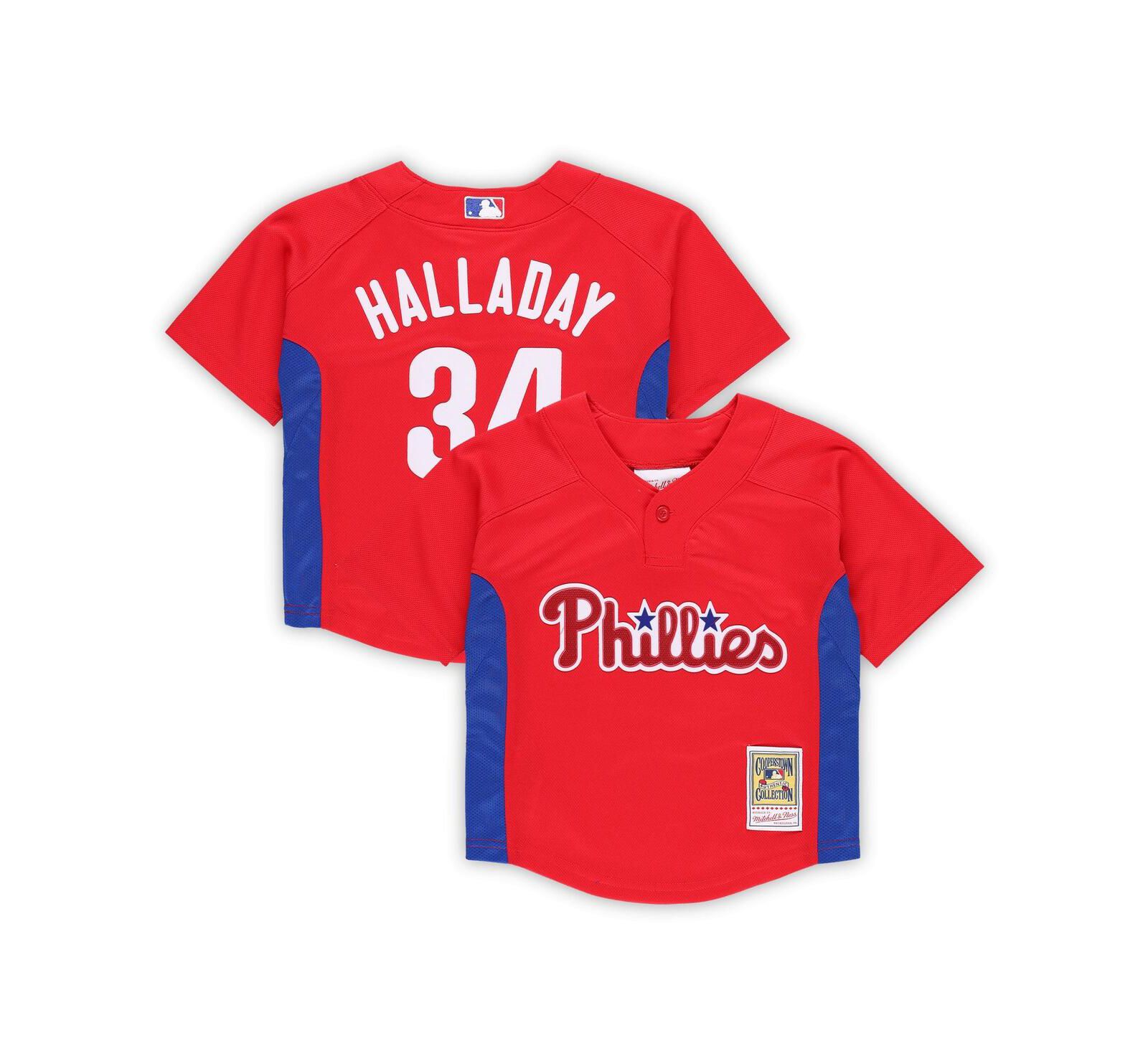Mitchell & Ness детская джерси Roy Halladay Philadelphia Phillies Cooperstown Collection