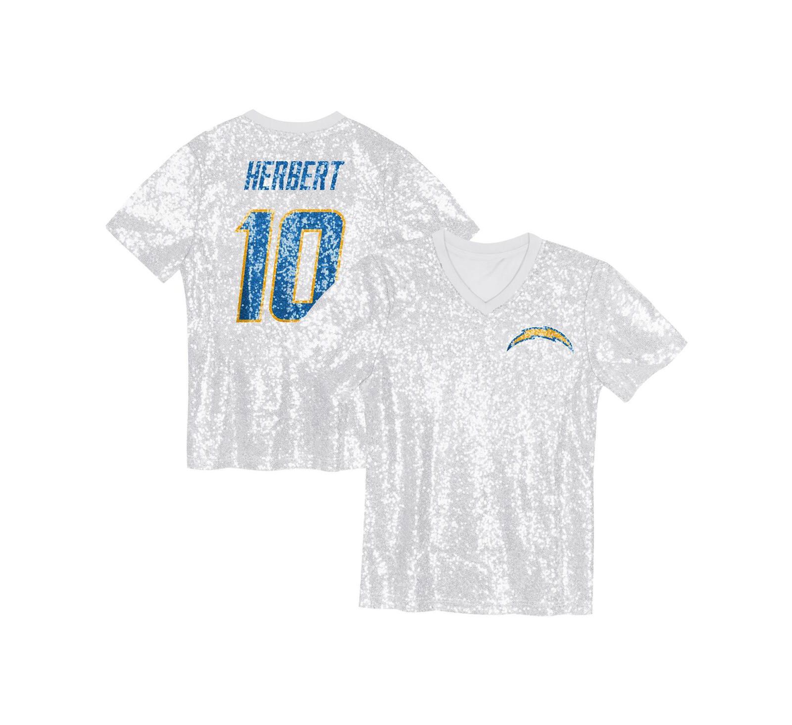Детская джерси Outerstuff Justin Herbert Powder Blue Los Angeles Chargers