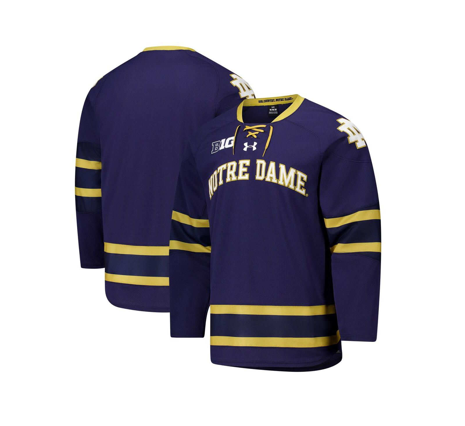 Under Armour Men's Navy Notre Dame Fighting Irish Replica Hockey Jersey
