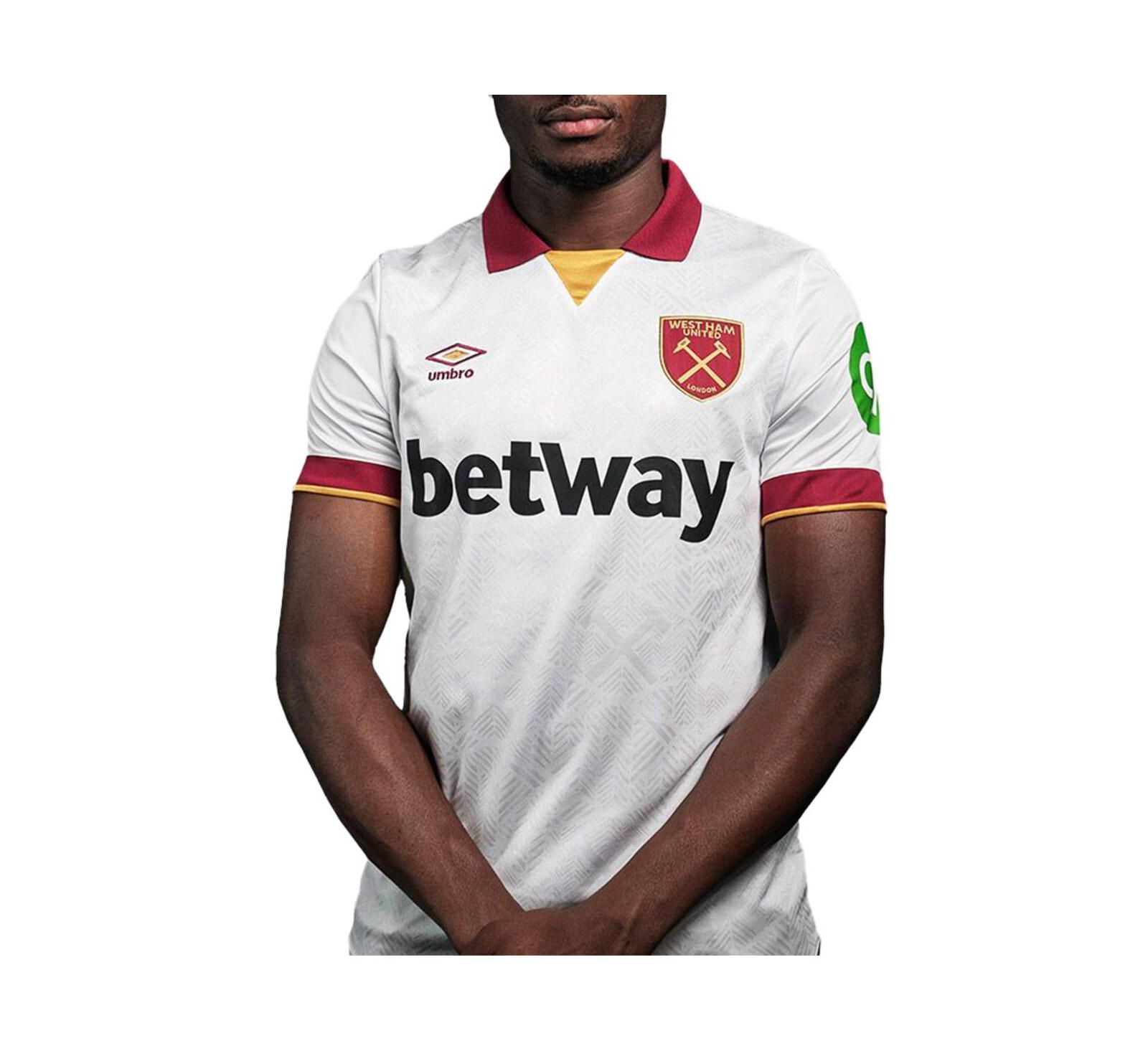 Umbro Men's White West Ham United 2024/25 Third Replica Jersey
