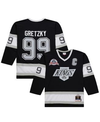 Mitchell & Ness Мужская джерси Wayne Gretzky Black Los Angeles Kings Big & Tall 1992/93 Blue Line 2.0