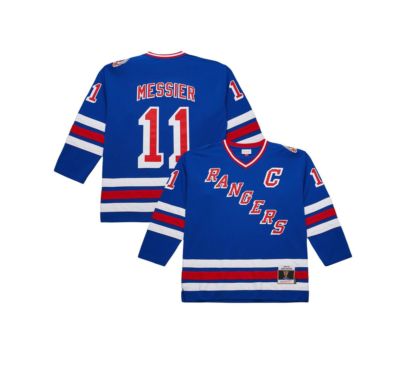 Мужская джерси Mitchell & Ness New York Rangers Mark Messier, синяя
