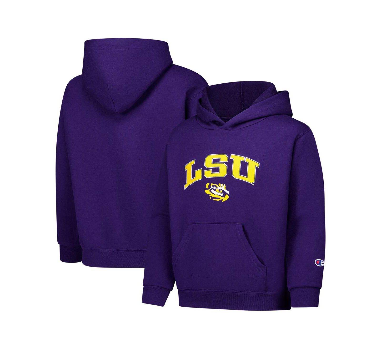 Худи Champion Big Boys and Girls Purple LSU Tigers Campus Pullover