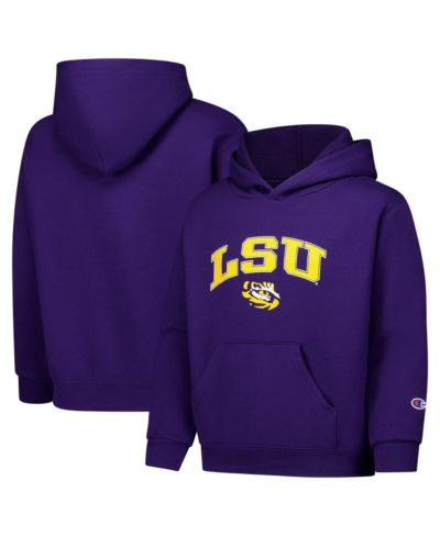 Худи Champion Big Boys and Girls Purple LSU Tigers Campus Pullover