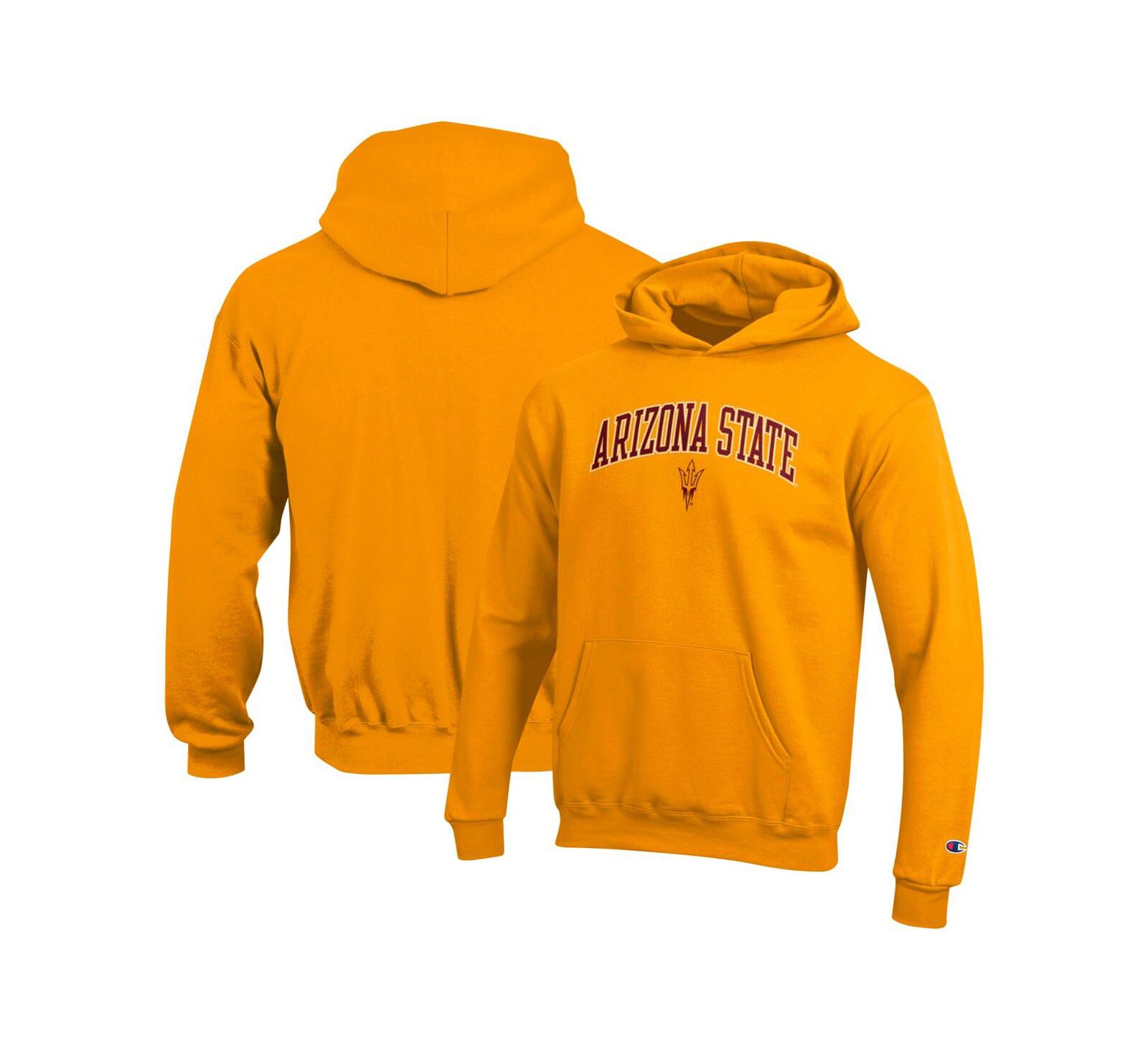 Худи Champion для мальчиков и девочек Gold Arizona State Sun Devils Campus Pullover