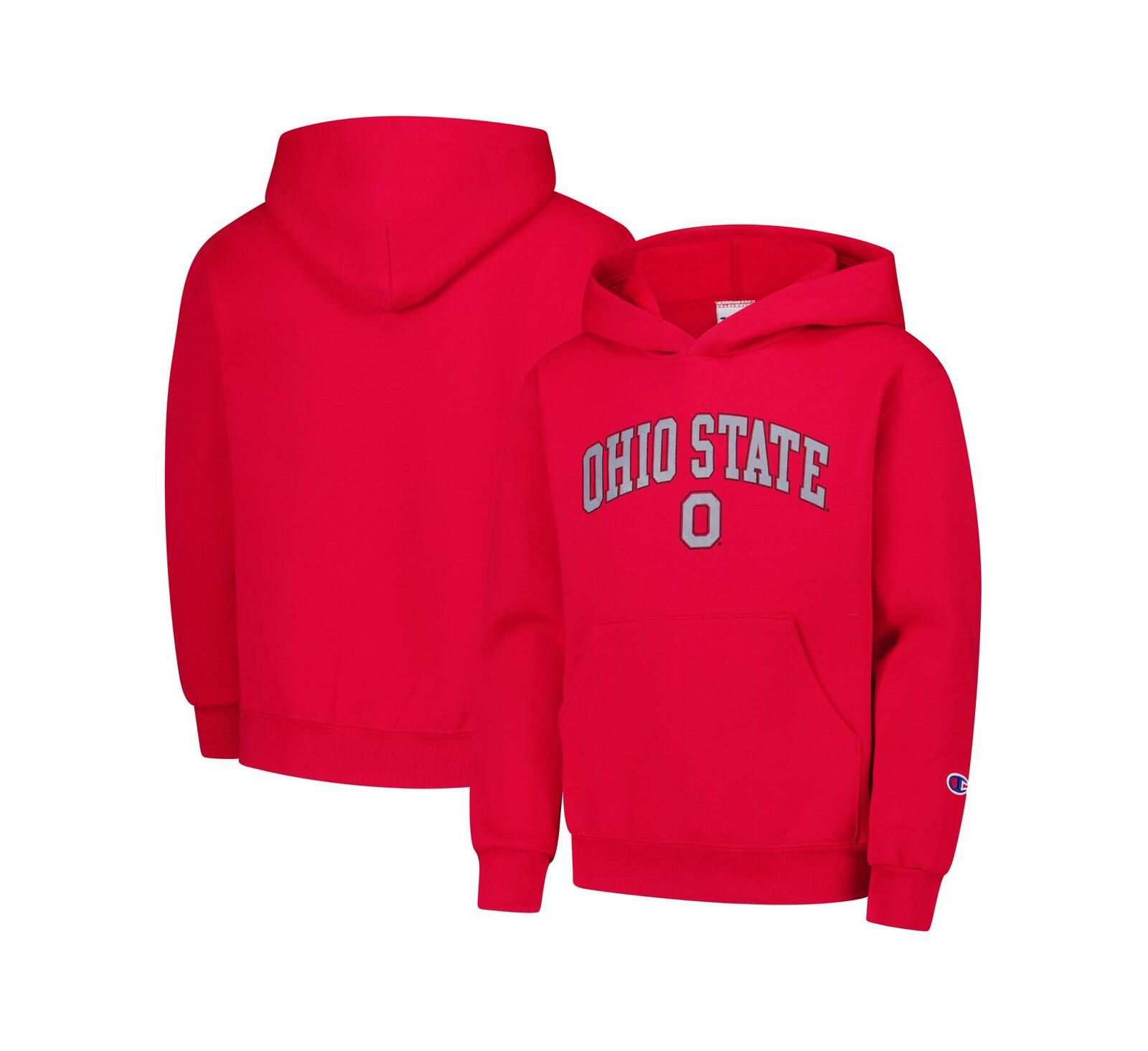 Champion худи для мальчиков и девочек Scarlet Ohio State Buckeyes Campus