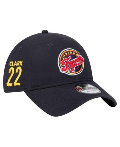 Мужская кепка New Era Caitlin Clark Navy Indiana Fever Name & Number Sidepatch 9TWENTY Adjustable