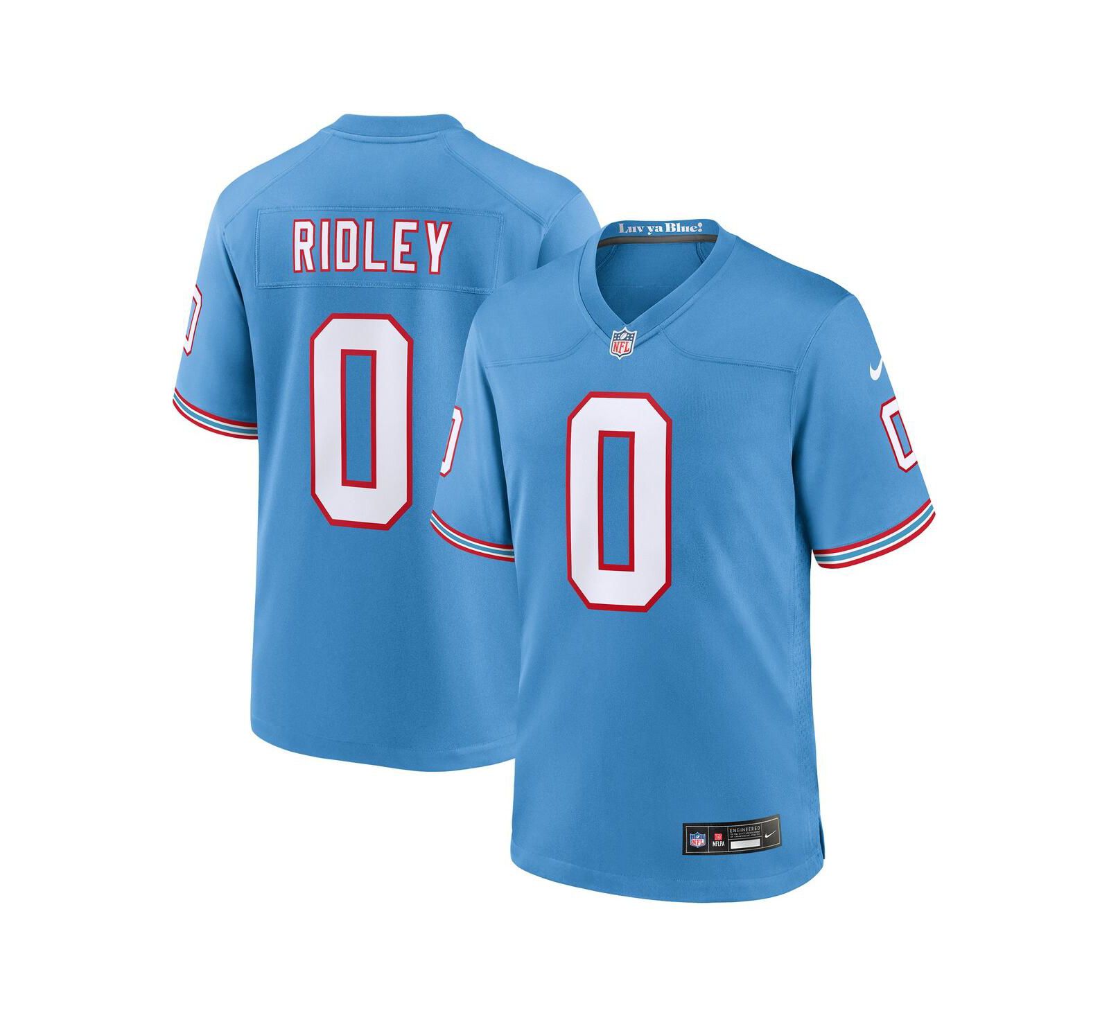 Детская светлосиняя игровая джерси Tennessee Titans Calvin Ridley Nike