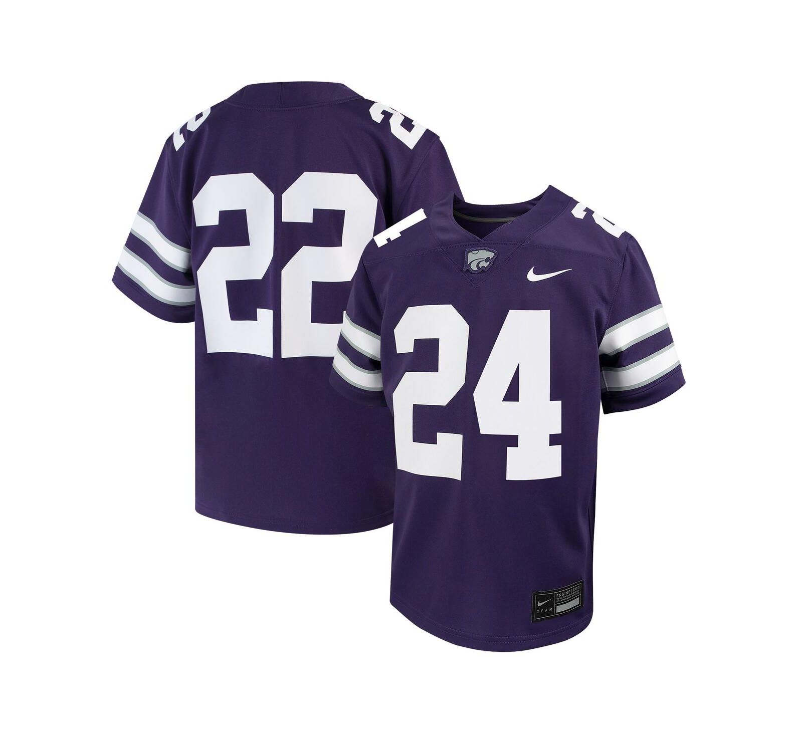 Джерси Nike Kansas State Wildcats Untouchable Football для мальчиков и девочек, фиолетовый