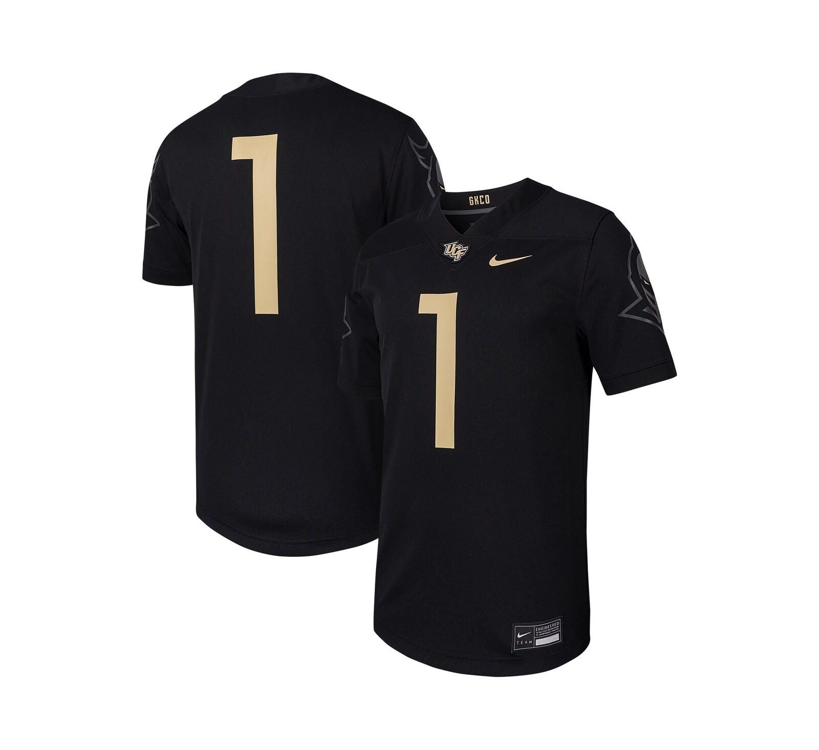 Мужская реплика футбольного джерси Nike 1 Black UCF Knights Untouchable