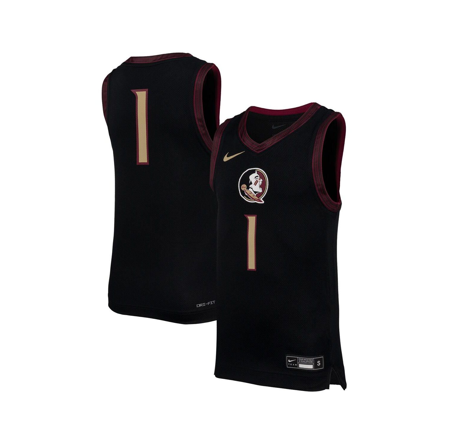 Детская баскетбольная джерси Nike Black Florida State Seminoles Replica