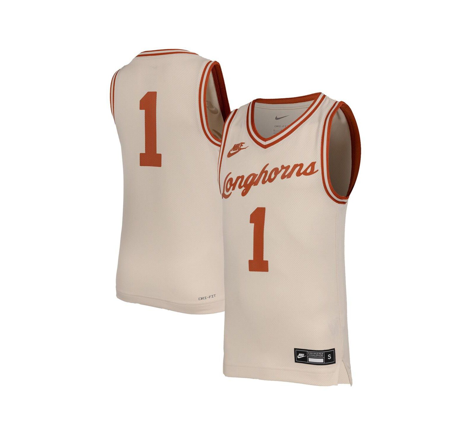 Детская баскетбольная джерси Nike Texas Longhorns Retro Replica для мальчиков и девочек