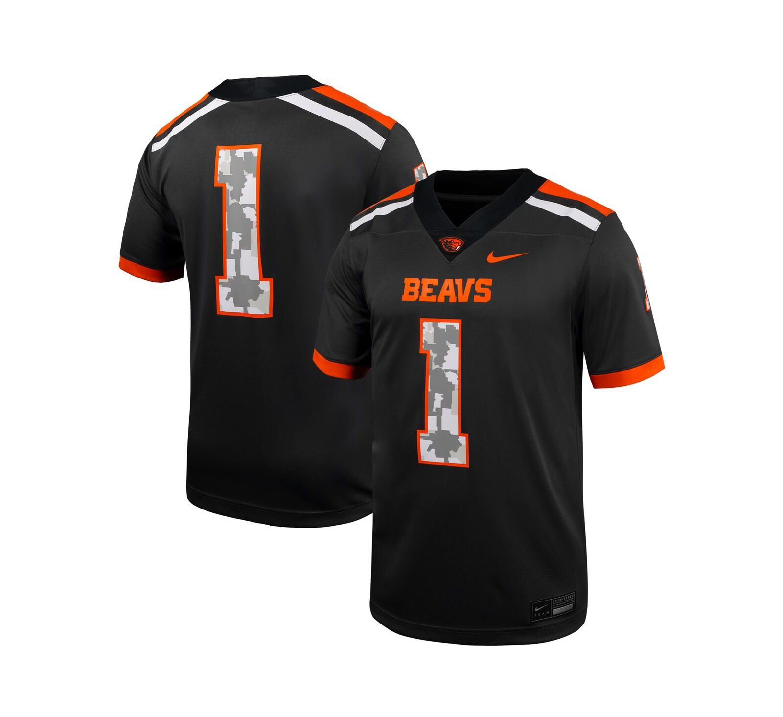Nike Мужская реплика джерси Oregon State Beavers, цвет Anthracite