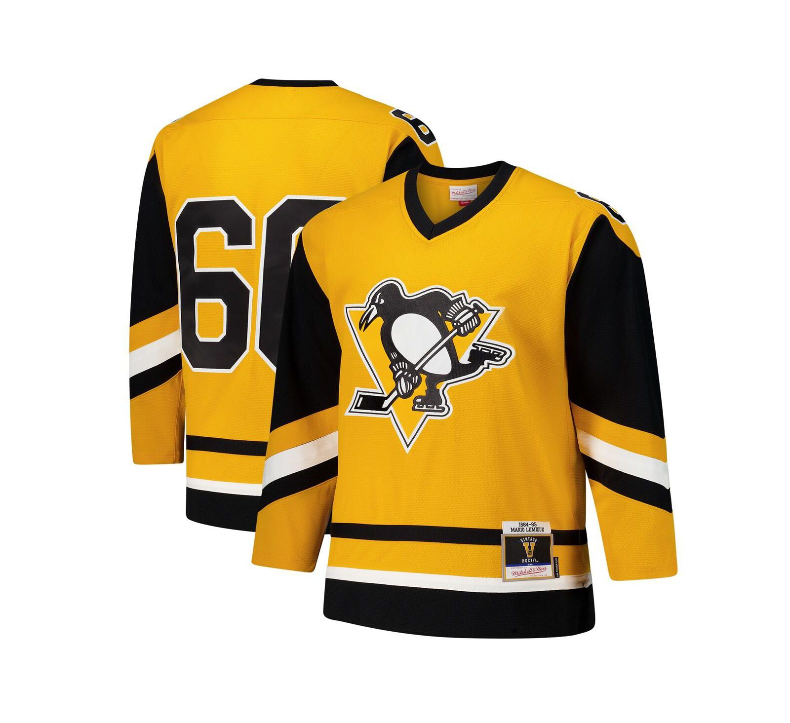 Мужская джерси Mitchell & Ness Mario Lemieux Gold Pittsburgh Penguins 1984-85 Power Play