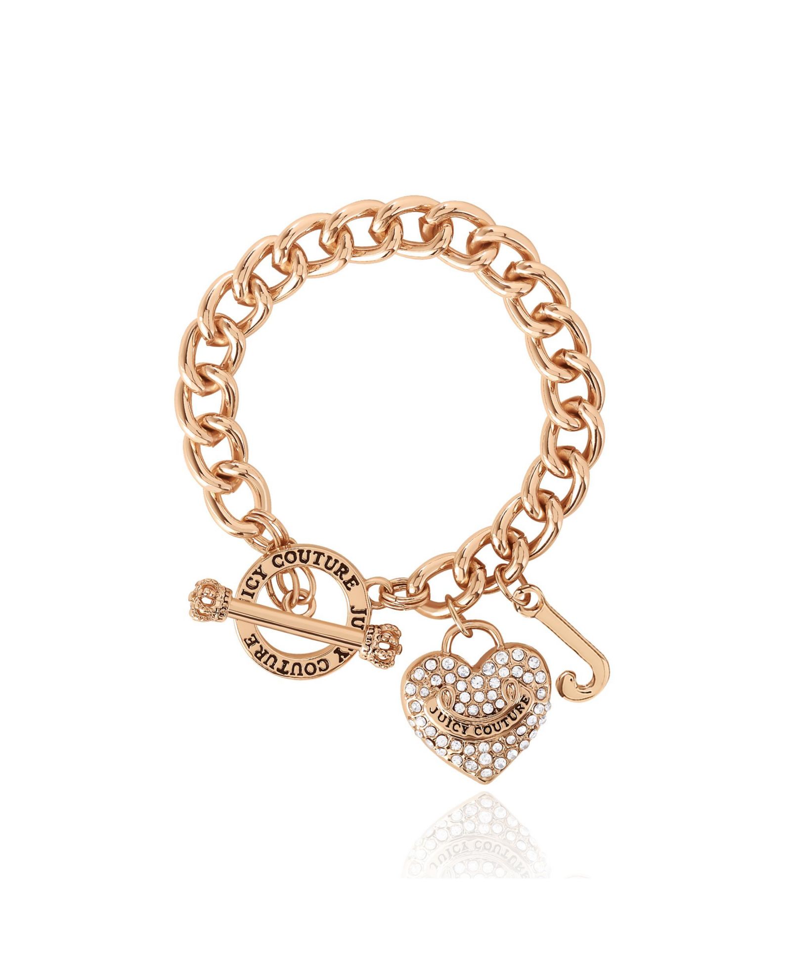 Браслет Juicy Couture с подвеской Crystal Heart