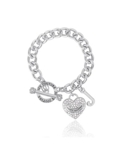 Браслет Juicy Couture Toggle с подвеской Crystal Heart