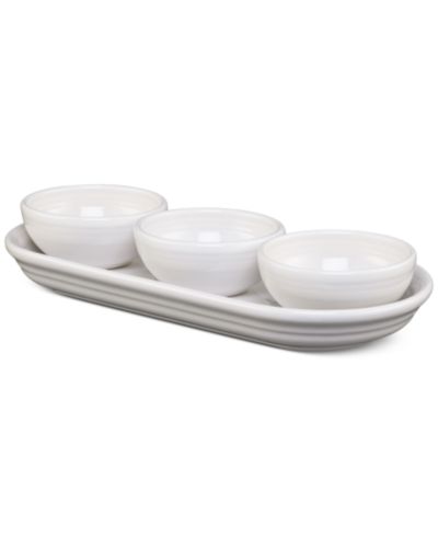 Fiesta White 4-Piece Condiment Set