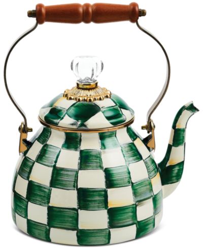 Чайник Mackenzie-Childs Emerald Check, 2-Qt.