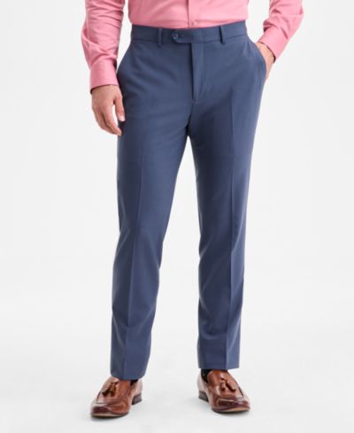 Мужские брюки Bar III Slim-Fit Solid Wool-Blend для костюма