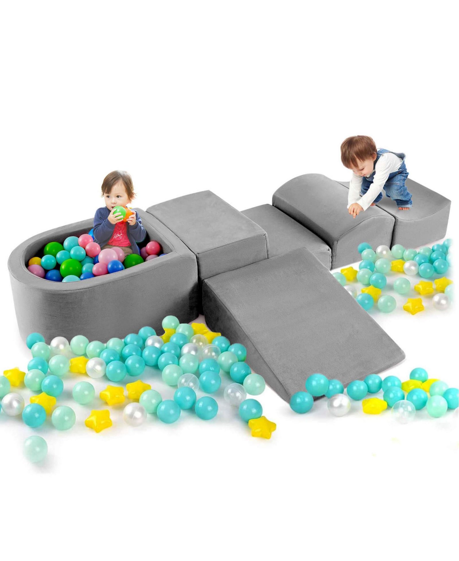 Игровой комплекс Costway 5PCS Climb and Crawl с сухим бассейном для детей