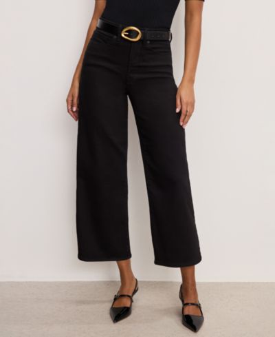 Good American Женские Cropped Palazzo Jeans