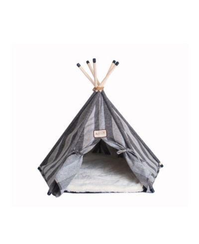 Armarkat Cat Bed C56HBS/SH, Pet Teepee Style Dog & Puppy Cat Tents Tipi Bed Portable Houses With Striped Pattern