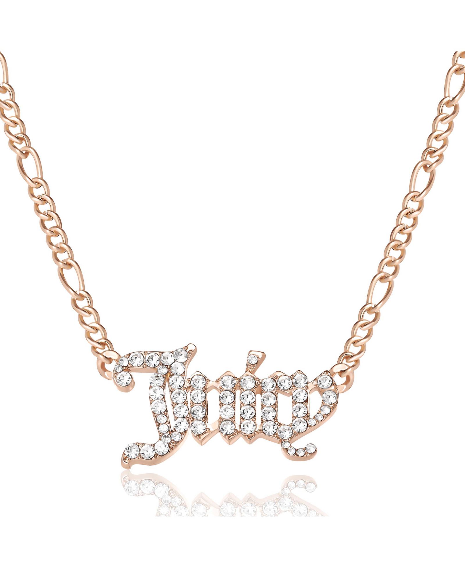 Цепочка-ожерелье Juicy Couture Crystal Script Logo