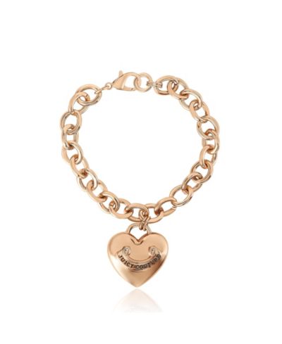 Juicy Couture -Tone Chain Bracelet with Heart Charm