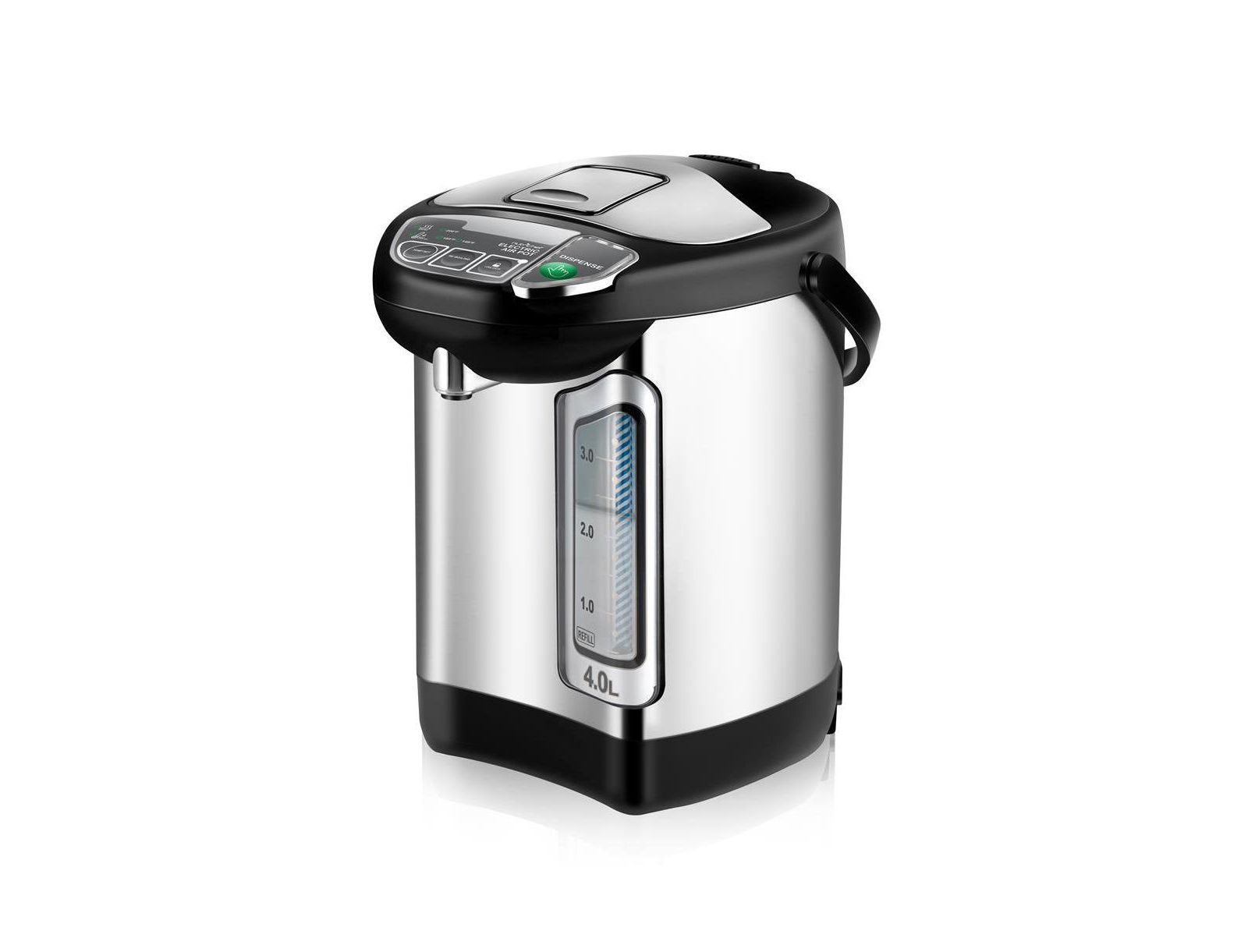 NutriChef 4L Digital Hot Water Dispenser, Instant Boiler & Auto Dispense, Stainless Steel
