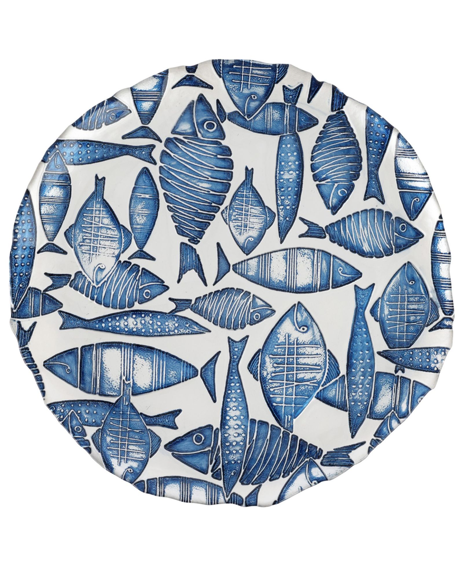 VIETRI Isola Glass Round Platter