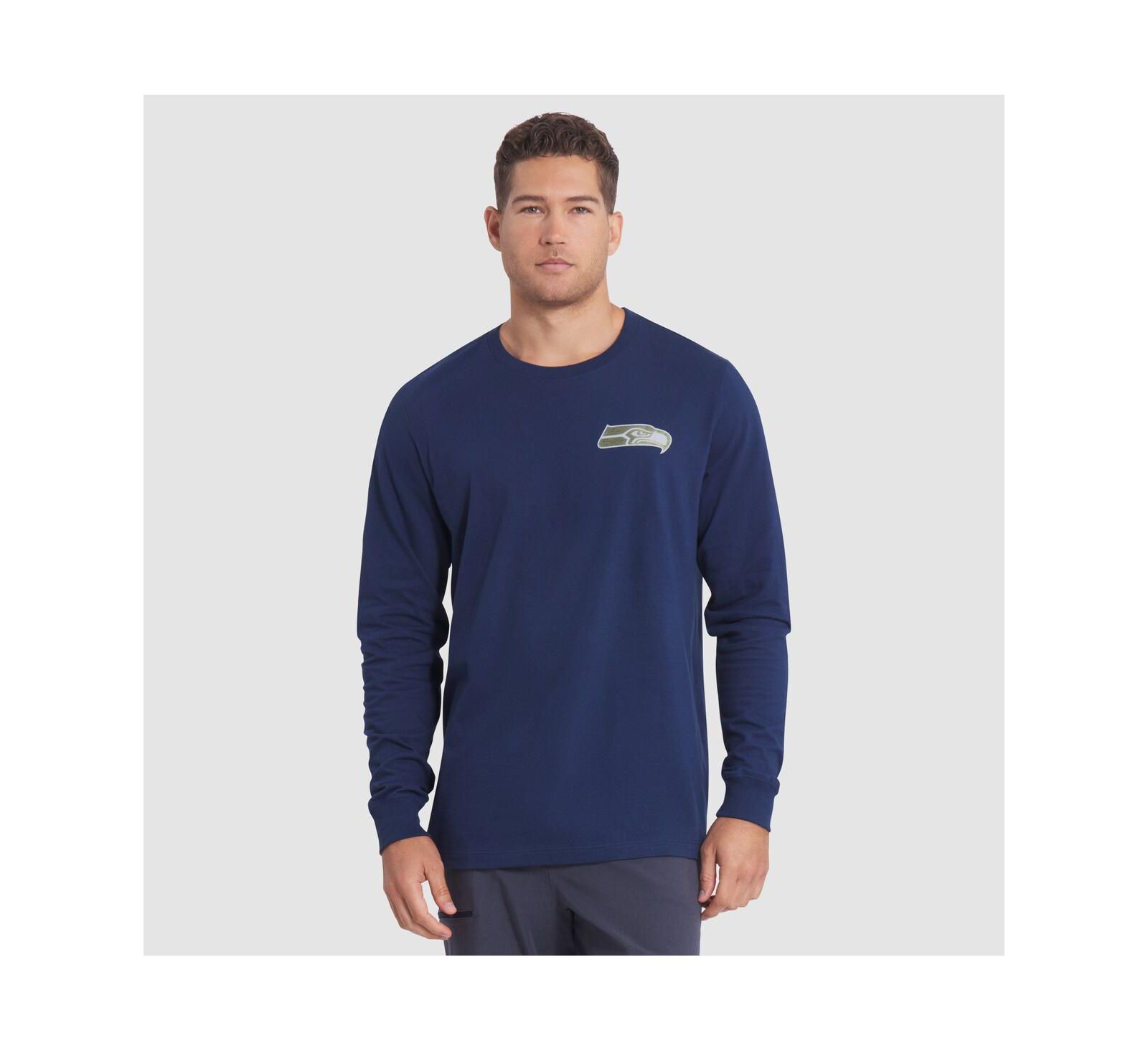 Nike Мужская футболка с длинным рукавом Seattle Seahawks 2025 Rivalries Collection, College Navy
