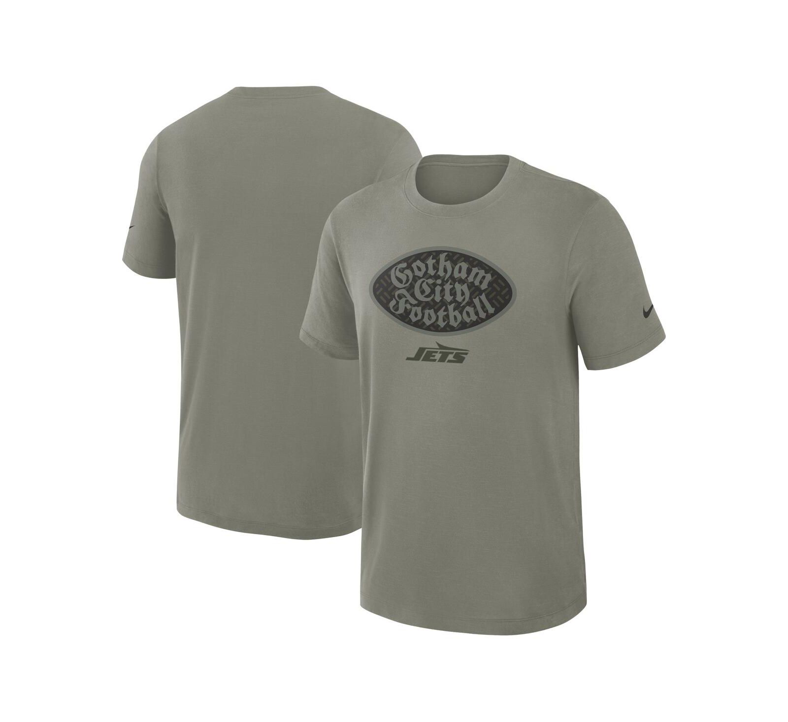 Nike Men's Dark Stucco New York Jets 2025 Rivalries Collection Slub Dri-FIT T-Shirt